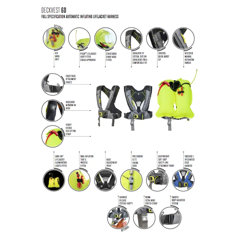 Spinlock Deckvest 6D-170N Charcoal-1